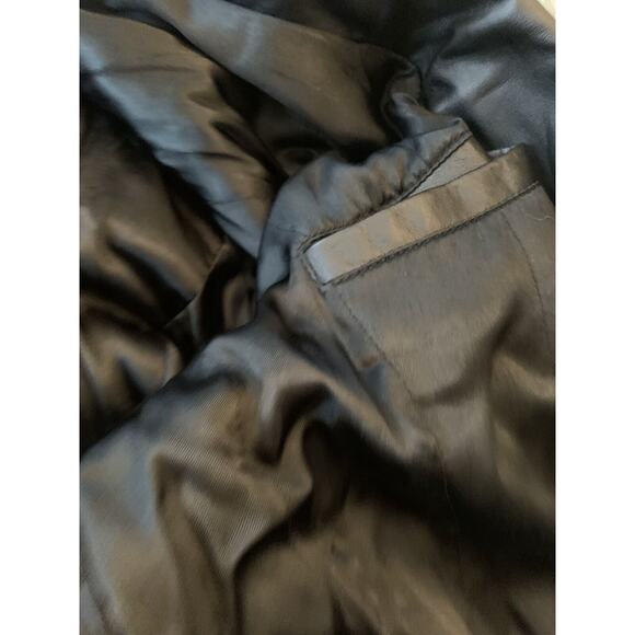 Medium Pelle Moda Women's Vintage 49" Long Leather Insulated Overcoat Belted - Picture 9 of 11